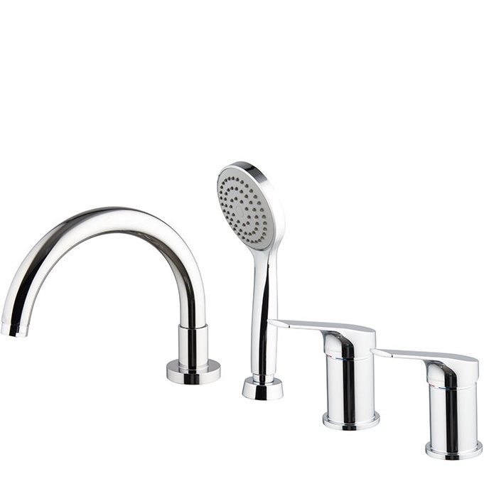 Смеситель на борт ванны Fima Carlo Frattini Serie 4 F3784/4NCR (хром), с изливом