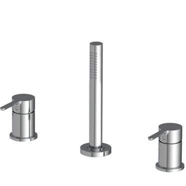 Смеситель на борт ванны Fima Carlo Frattini Snap F3124/1NCR (хром), без излива