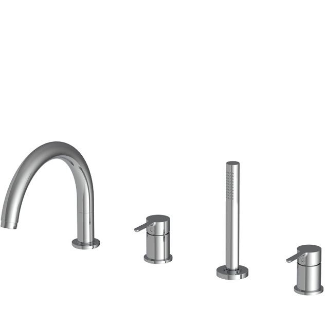 Смеситель на борт ванны Fima Carlo Frattini Snap F3124NCR (хром), с изливом