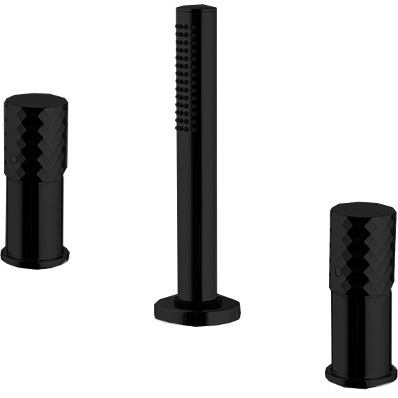 Смеситель на борт ванны Fima Carlo Frattini Spillo Tech F3044/1TNXNS (черный матовый), без излива