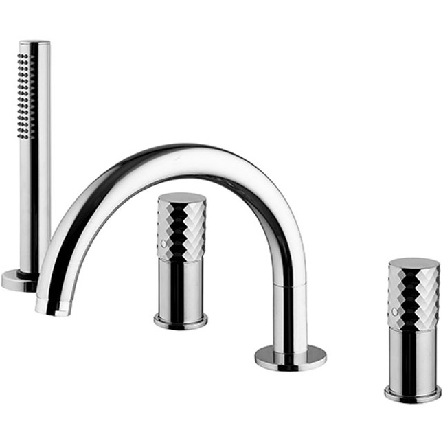 Смеситель на борт ванны Fima Carlo Frattini Spillo Tech F3044TNXCR (хром), с изливом