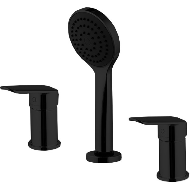 Смеситель на борт ванны Fima Carlo Frattini Spot F3014/1NNS (черный матовый), без излива