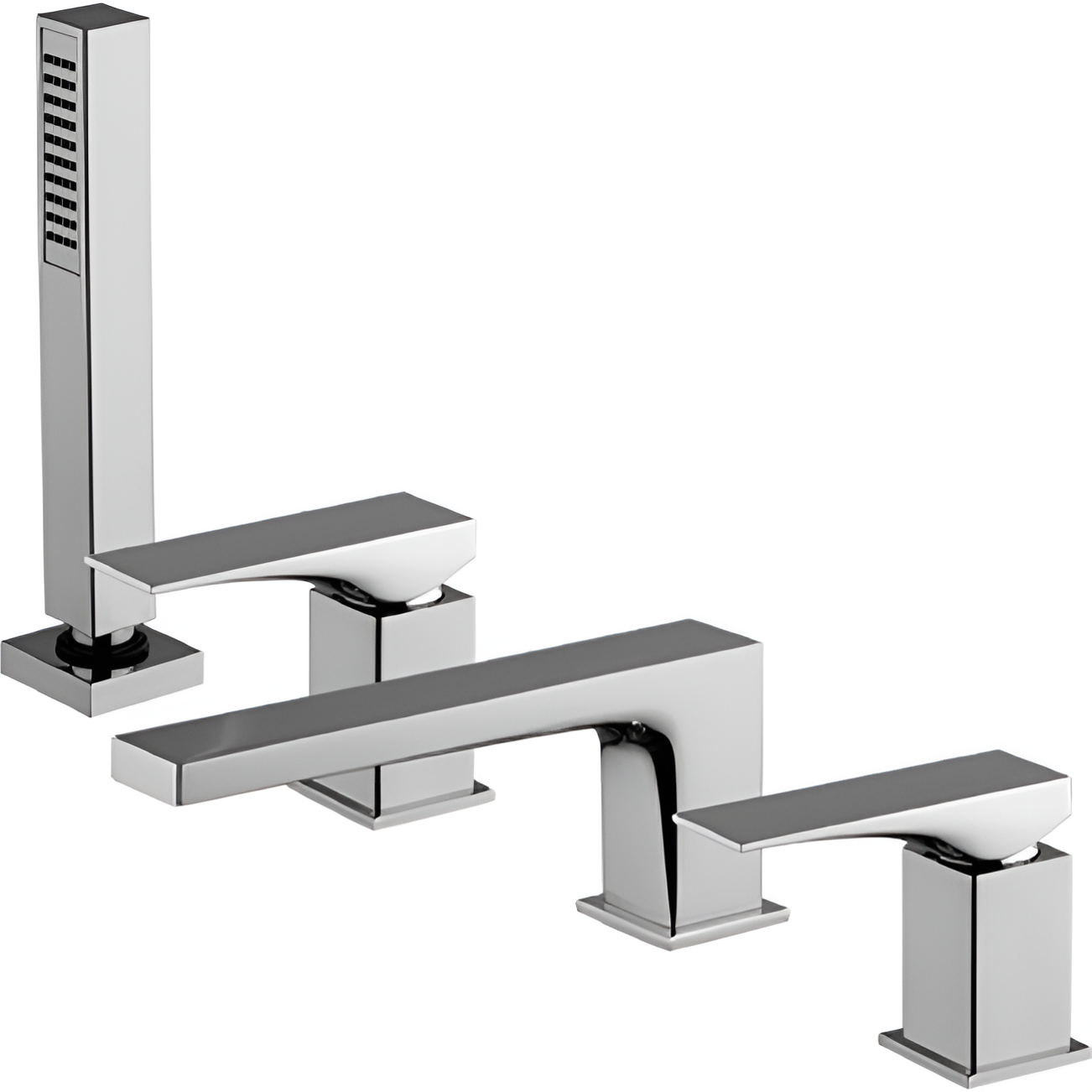 Смеситель на борт ванны Fima Carlo Frattini Zeta F3974NCR (хром), с изливом