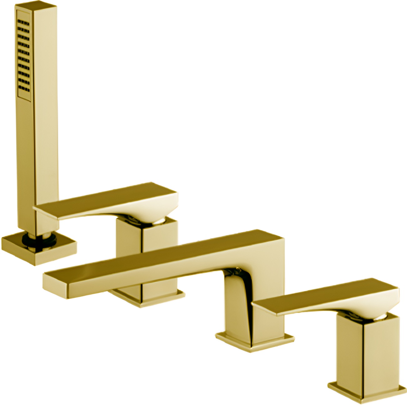 Смеситель на борт ванны Fima Carlo Frattini Zeta F3974NOR (золотой), с изливом