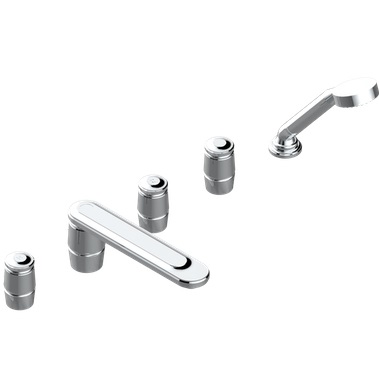 Смеситель на борт ванны THG Corvair U8D-A02-1132SG (хром), с изливом