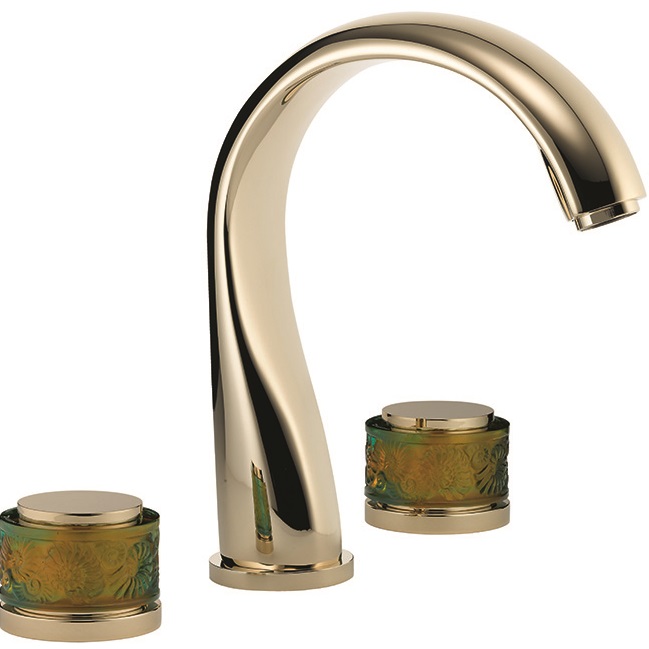 Смеситель на борт ванны THG Island U5B-F30-25SG (золотой), без душевого комплекта