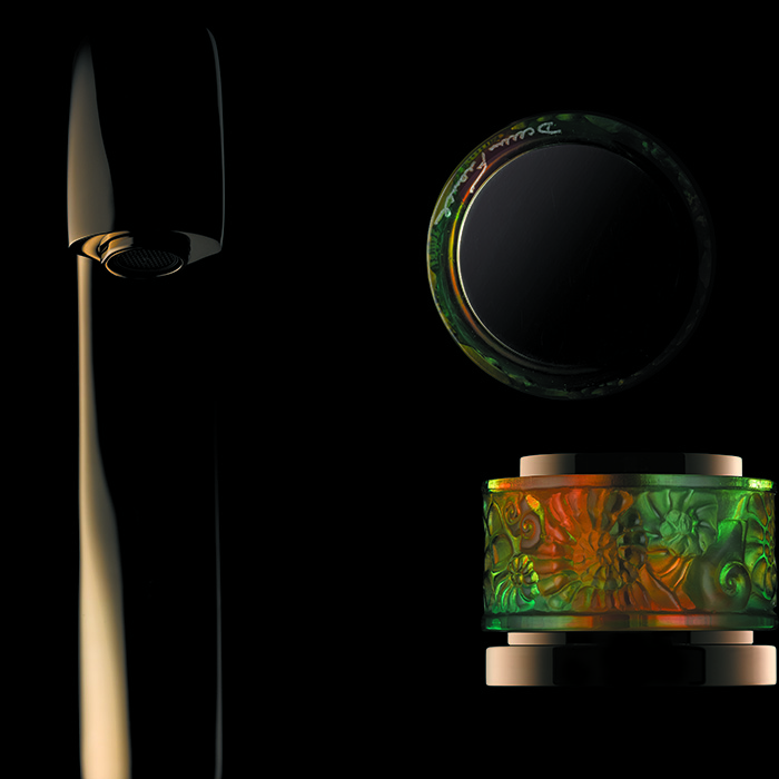 Смеситель на борт ванны THG Island U5B-F30-6532/60A (золотой), прогрессивный