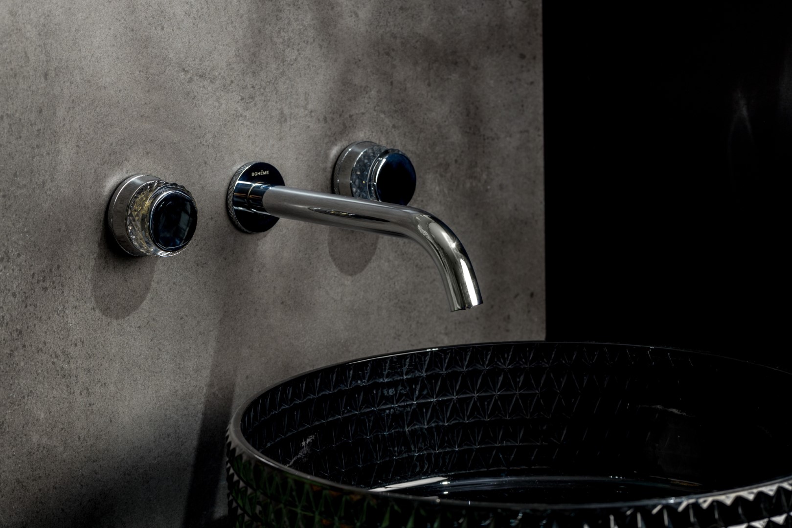 Смеситель для раковины скрытого монтажа Boheme Aura 152-2-CR-A (хром), без донного клапана