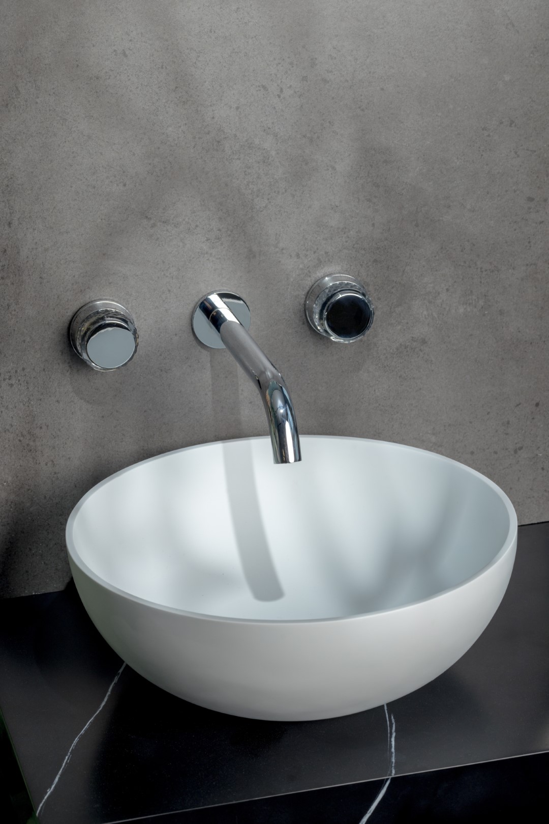 Смеситель для раковины скрытого монтажа Boheme Aura 152-2-CR-A (хром), без донного клапана