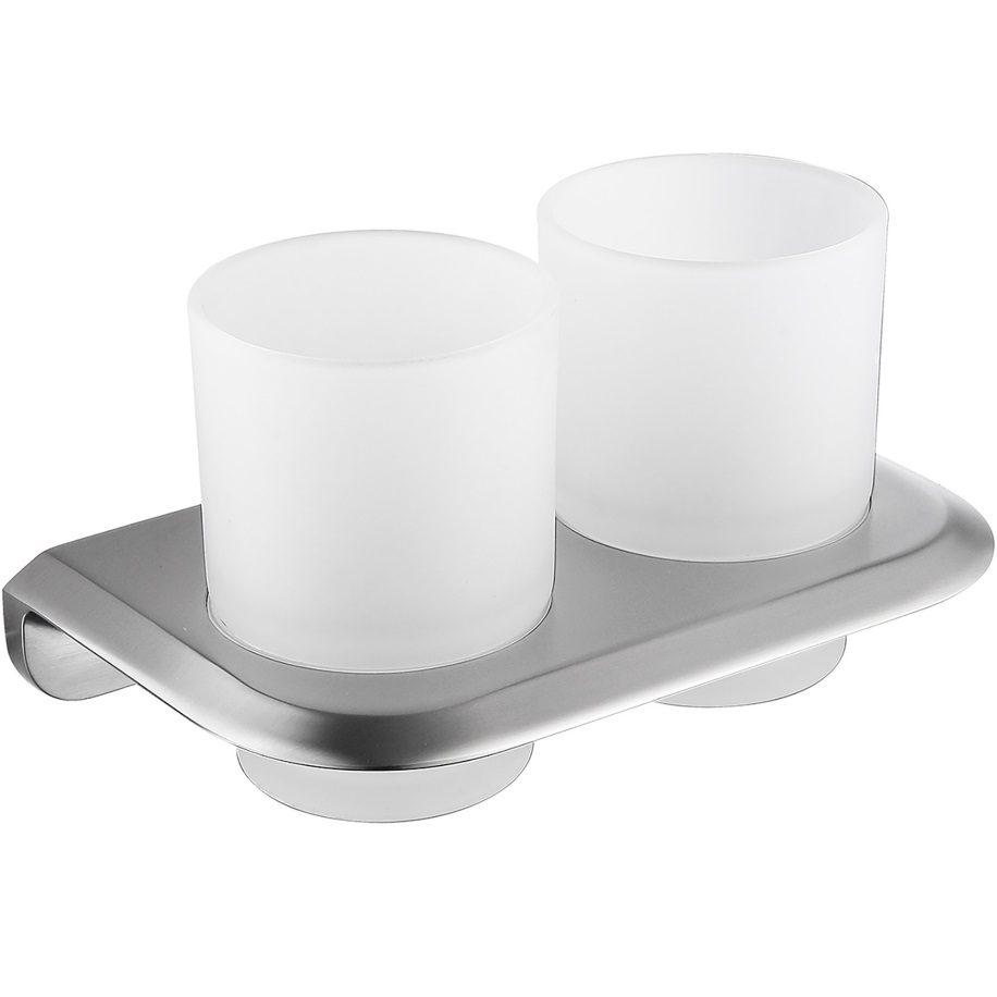 Стакан для зубных щеток Abber Nord AA1557SP (сатин), двойной