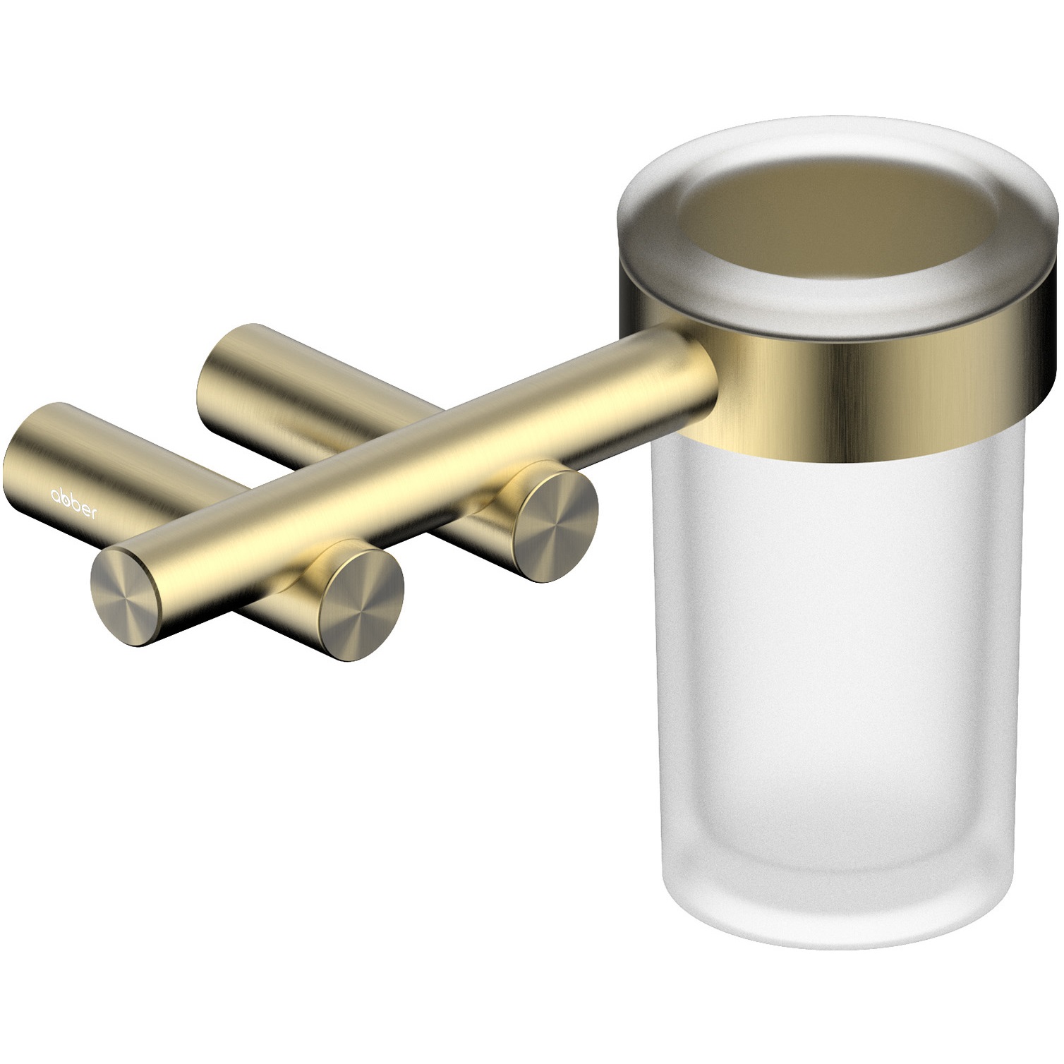 Стакан для зубных щеток с держателем Abber Osten 316 AA1860BG (золото брашированное)
