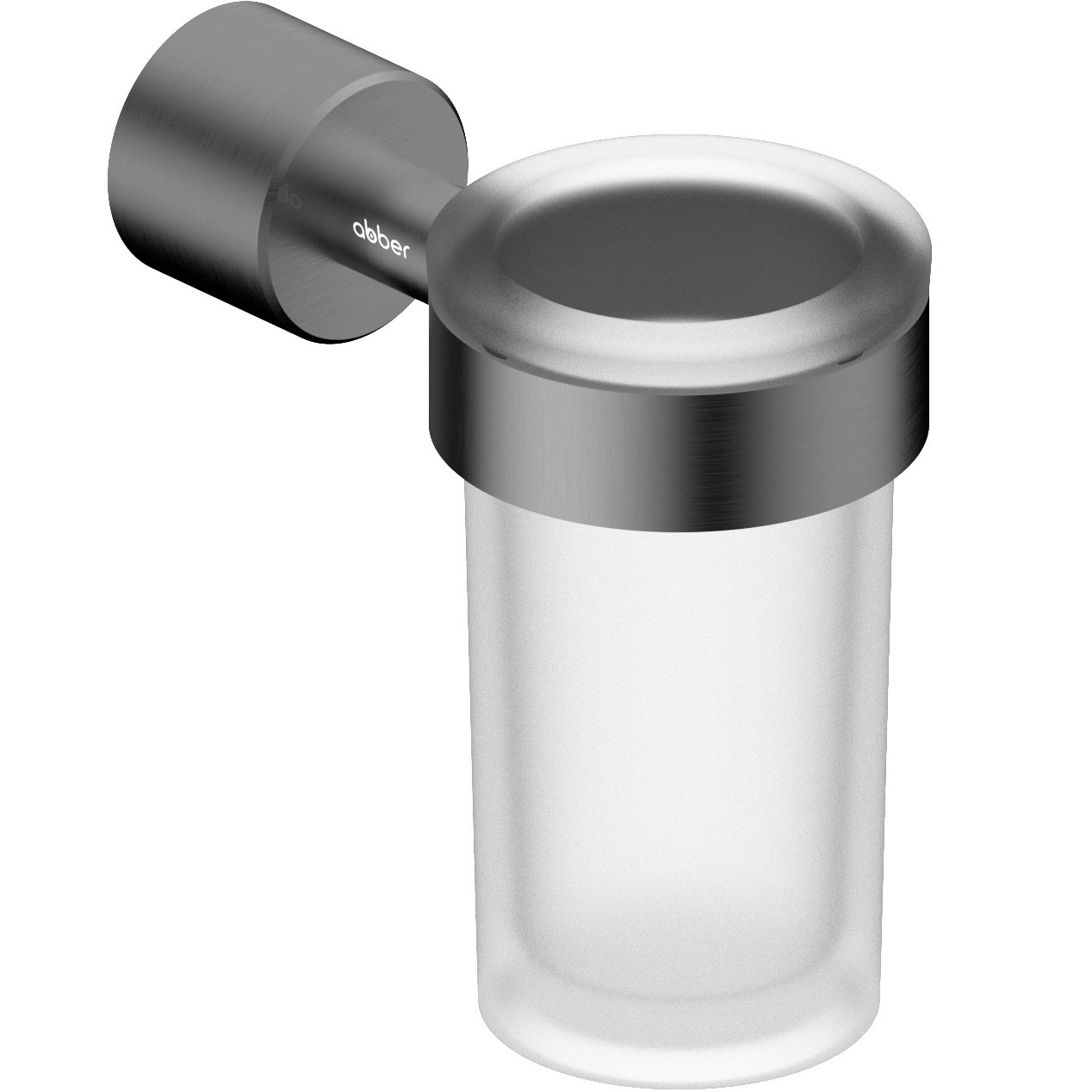 Стакан для зубных щеток с держателем Abber Osten 316 AA1861BGG (оружейная сталь брашированная)