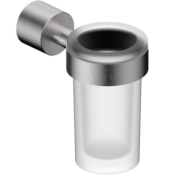 Стакан для зубных щеток с держателем Abber Osten 316 AA1861BST (сталь брашированная)