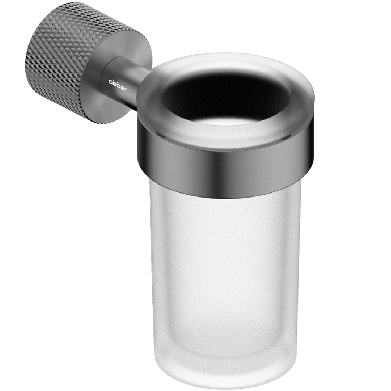 Стакан для зубных щеток с держателем Abber Pol 316 AA1961BGG (оружейная сталь брашированная)