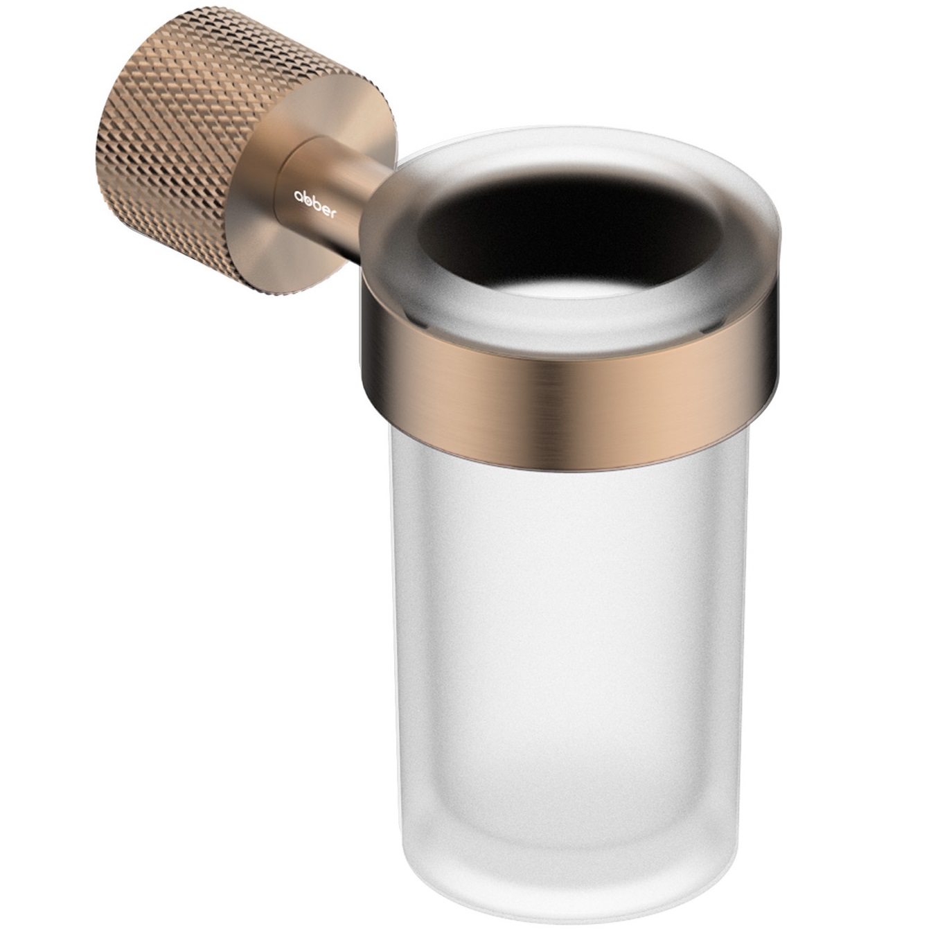 Стакан для зубных щеток с держателем Abber Pol 316 AA1961BRG (розовое золото брашированное)