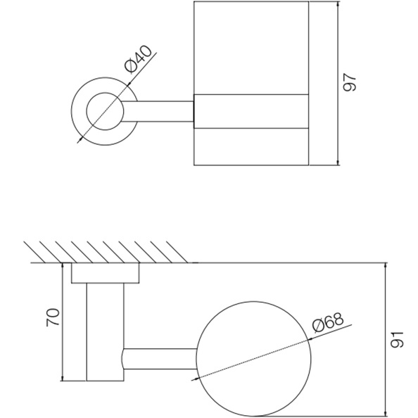 Стакан подвесной Fima Carlo Frattini Accessori F6003/1OR (золотой)