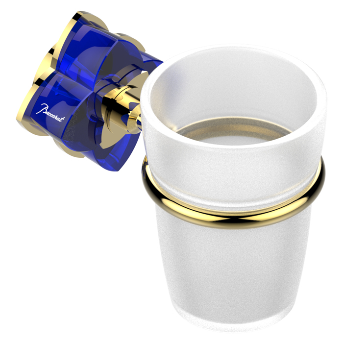 Стакан подвесной THG Petale de cristal bleu U6B-F01-536 (золотой, синий хрусталь)