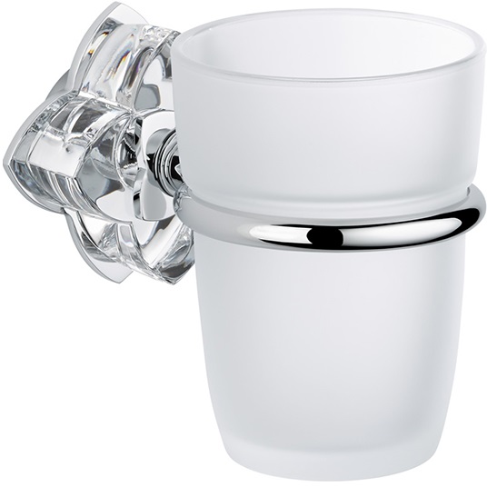 Стакан подвесной THG Petale de Cristal Clair U6A-A02-536 (хром, прозрачный хрусталь)