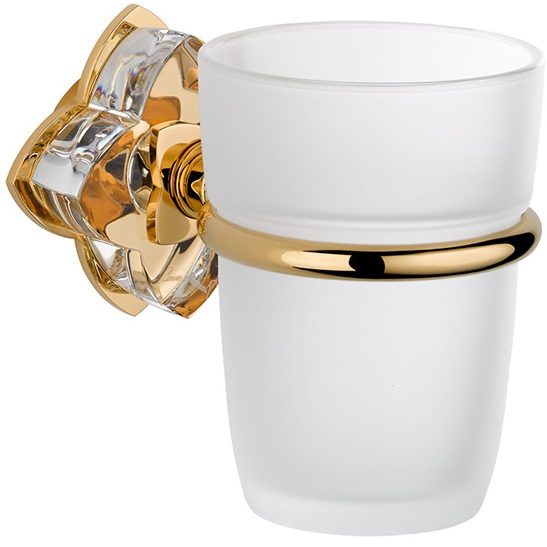 Стакан подвесной THG Petale de cristal clair U6A-F01-536 (золотой, прозрачный хрусталь)