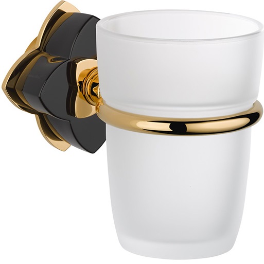 Стакан подвесной THG Petale de cristal noir U6D-F01-536 (золотой, черный хрусталь)