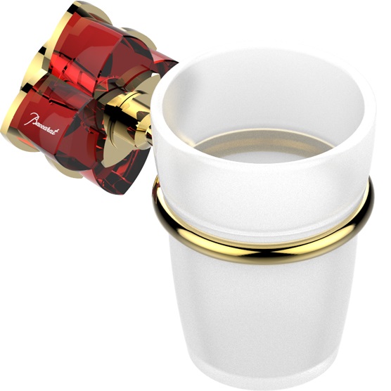 Стакан подвесной THG Petale de cristal rouge U6C-F01-536 (золотой, красный хрусталь)