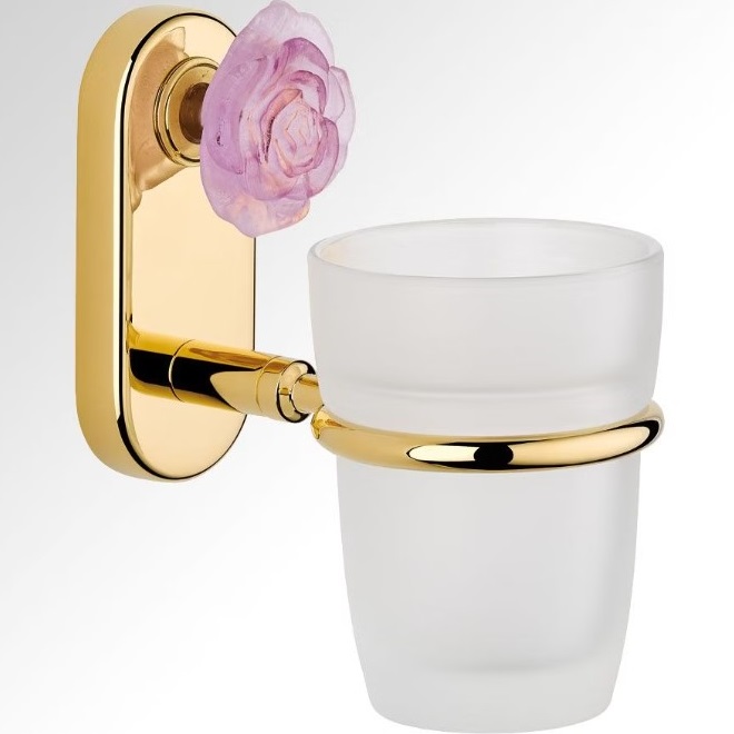 Стакан подвесной THG Rose U5J-F01-536 (золотой, розовый)