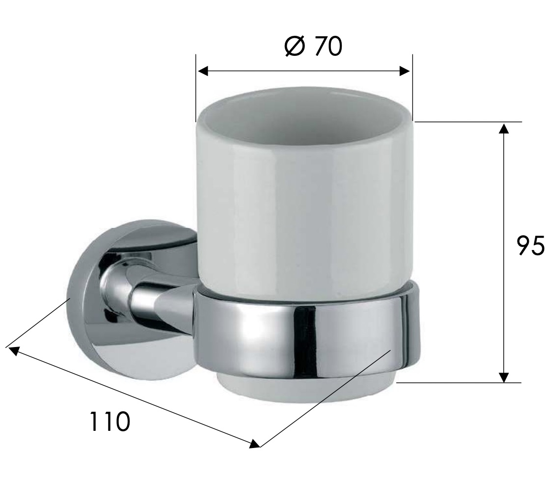 Стакан Remer Guest GS15BG (золото брашированное)