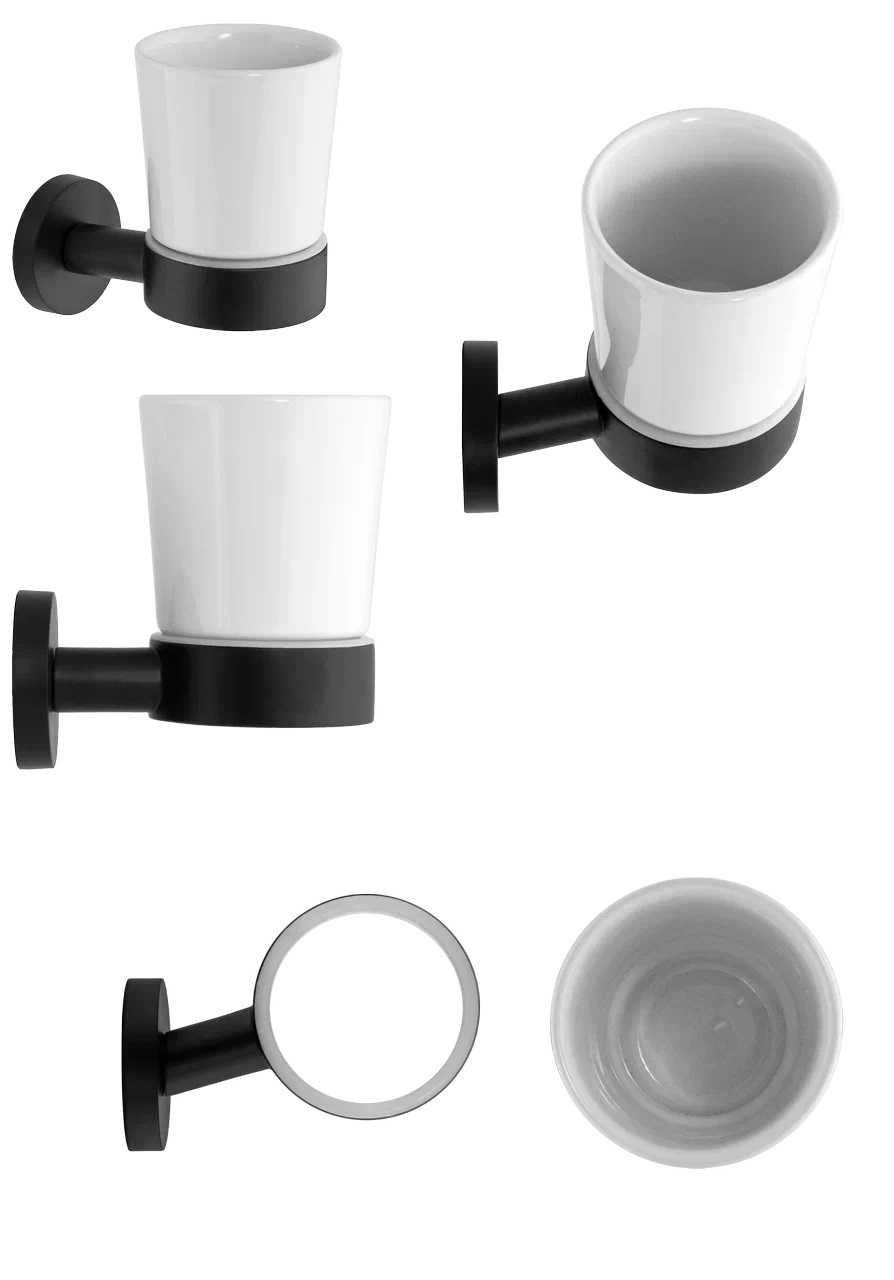 Стакан Remer Guest GS15NO (черный матовый)