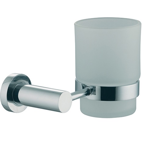 Стакан стеклянный с держателем подвесной Fima Carlo Frattini Rotola F6003/1CR (хром)