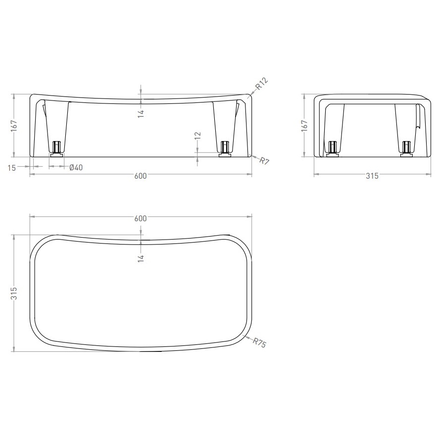 Ступень для ванны Salini S-Sense Oriente Ofuro 1905101G 60х31.5х16.7 (белый глянцевый)