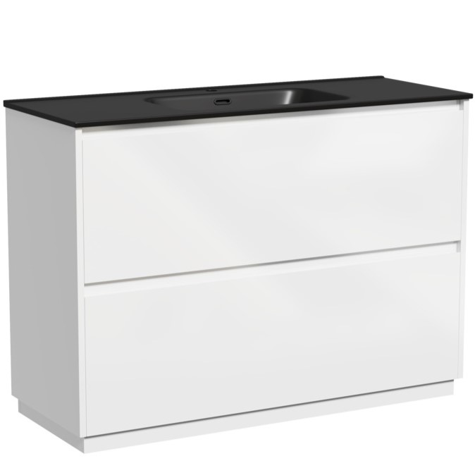 Тумба напольная Sancos Либра напольная (Libra Floor) LB120F-1W 119х45х84 (белый глянцевый)