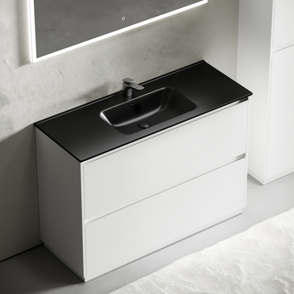 Тумба напольная Sancos Либра напольная (Libra Floor) LB120F-1W 119х45х84 (белый глянцевый)