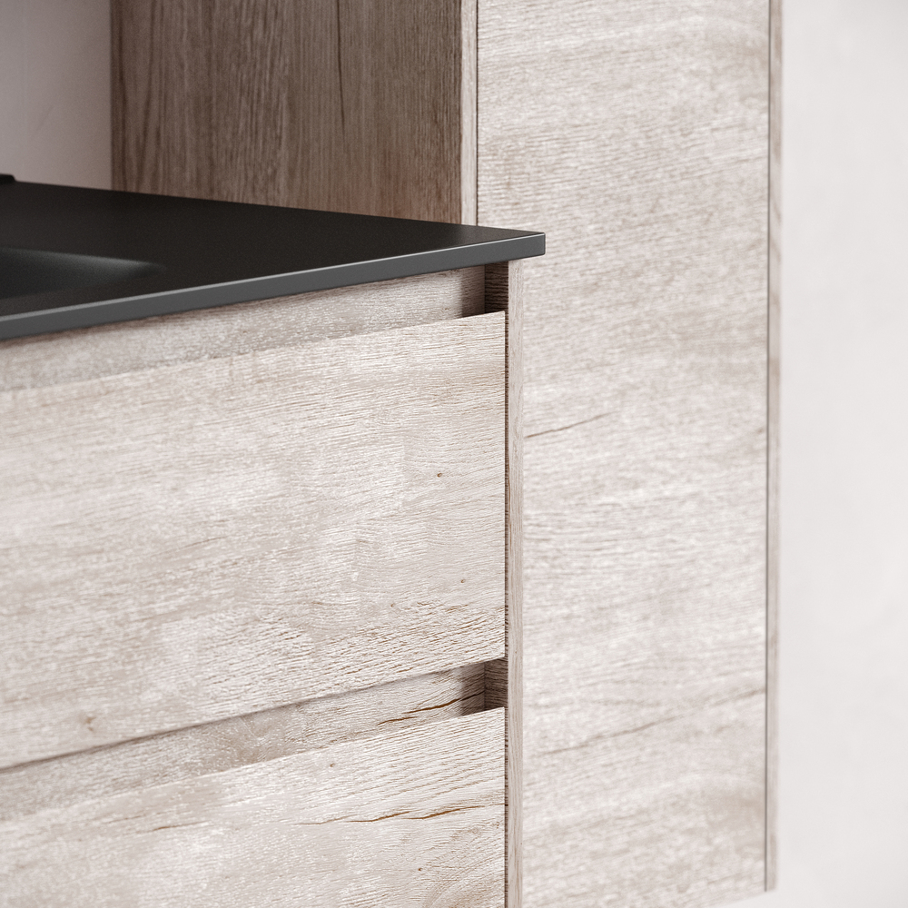 Тумба напольная Sancos Либра напольная (Libra Floor) LB120F-2EG 119х45х84 (дуб галифакс), для двойной раковины
