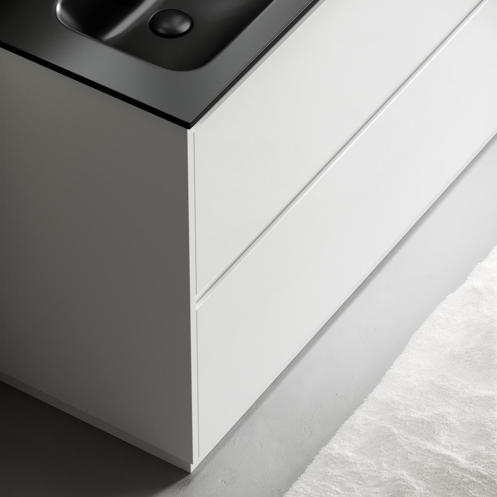 Тумба напольная Sancos Либра напольная (Libra Floor) LB120F-2W 119х45х84 (белый глянцевый), для двойной раковины