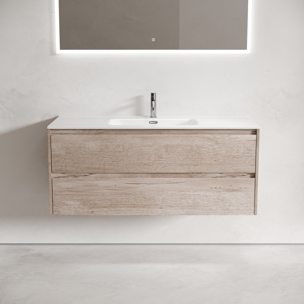 Тумба подвесная Sancos Либра (Libra) LB120-1EG 119х45х50 (дуб галифакс)