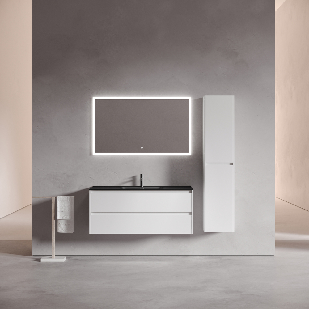 Тумба подвесная Sancos Либра (Libra) LB120-1W 119х45х50 (белый глянцевый)