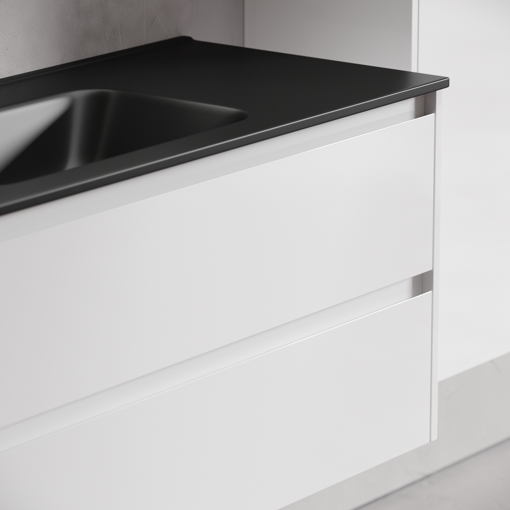 Тумба подвесная Sancos Либра (Libra) LB120-1W 119х45х50 (белый глянцевый)