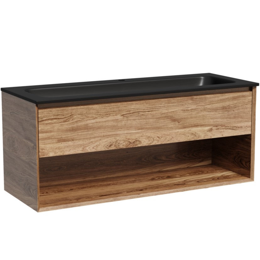 Тумба подвесная Sancos Натура 1.0 (Nature 1.0) MR1.0120ECH 119.5x44.5x52 (дуб чарльстон)
