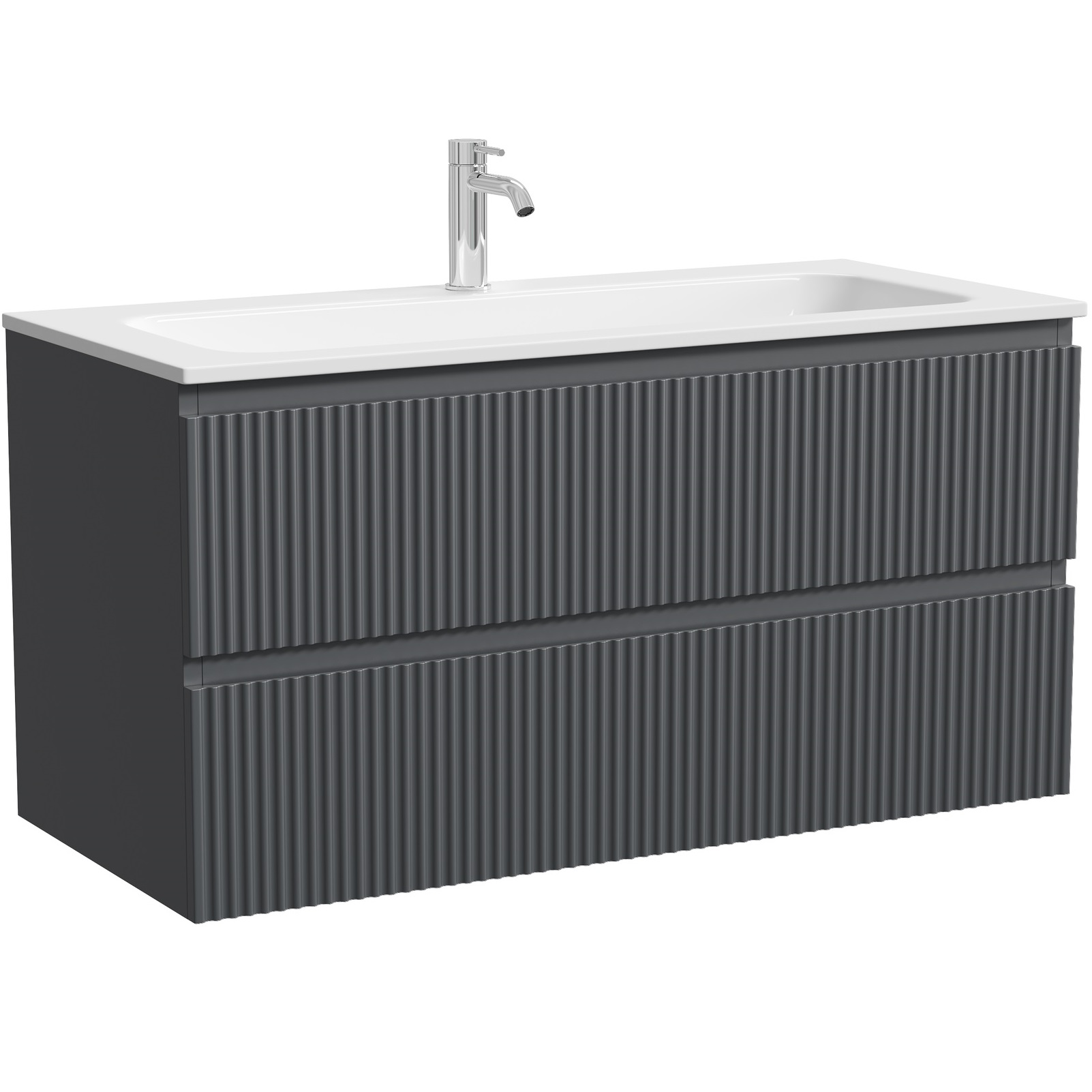 Тумба подвесная Sancos Snob R SNR100MDH 99.5х44.5х50 (темный антрацит матовый)
