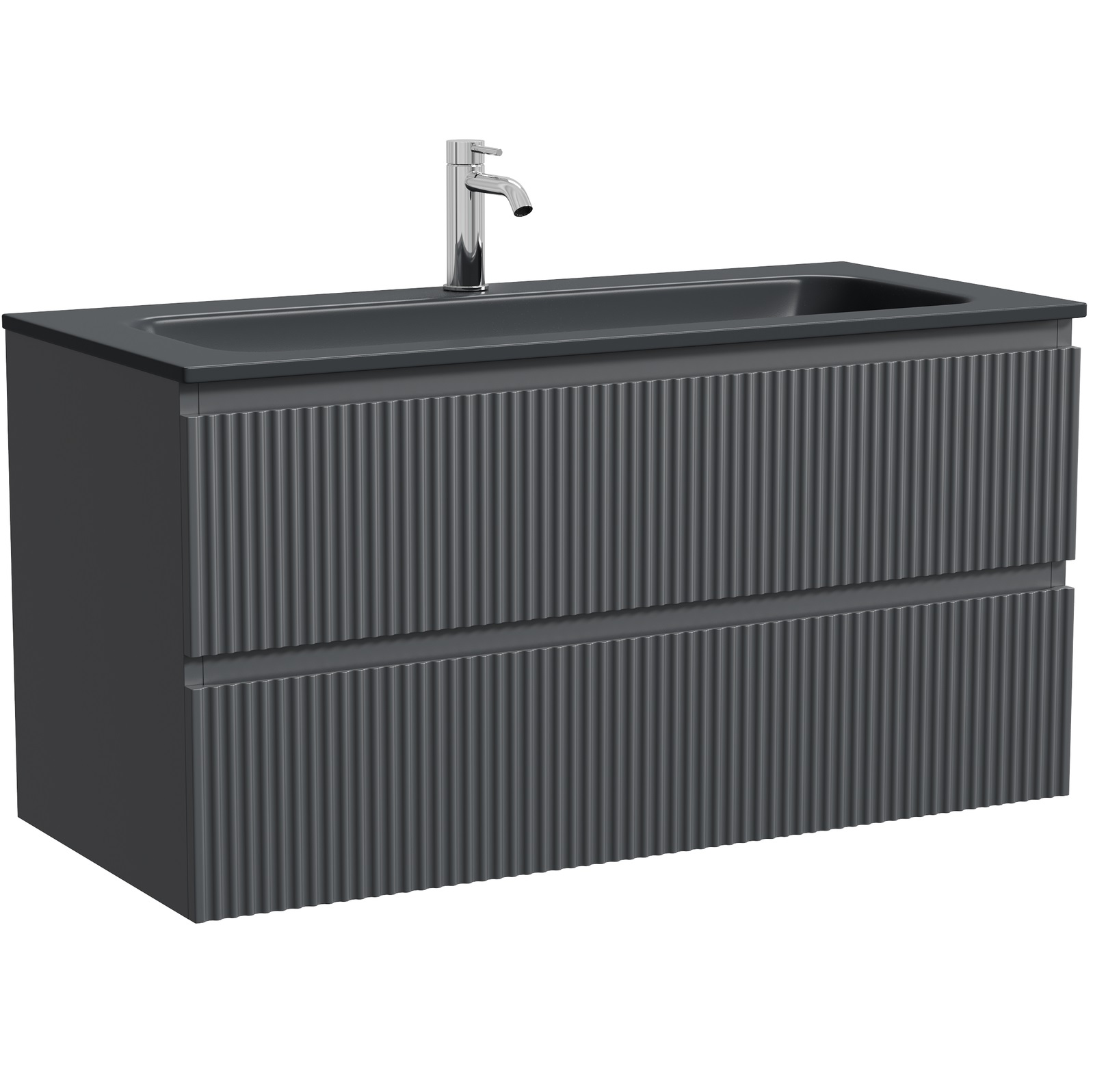 Тумба подвесная Sancos Snob R SNR100MDH 99.5х44.5х50 (темный антрацит матовый)