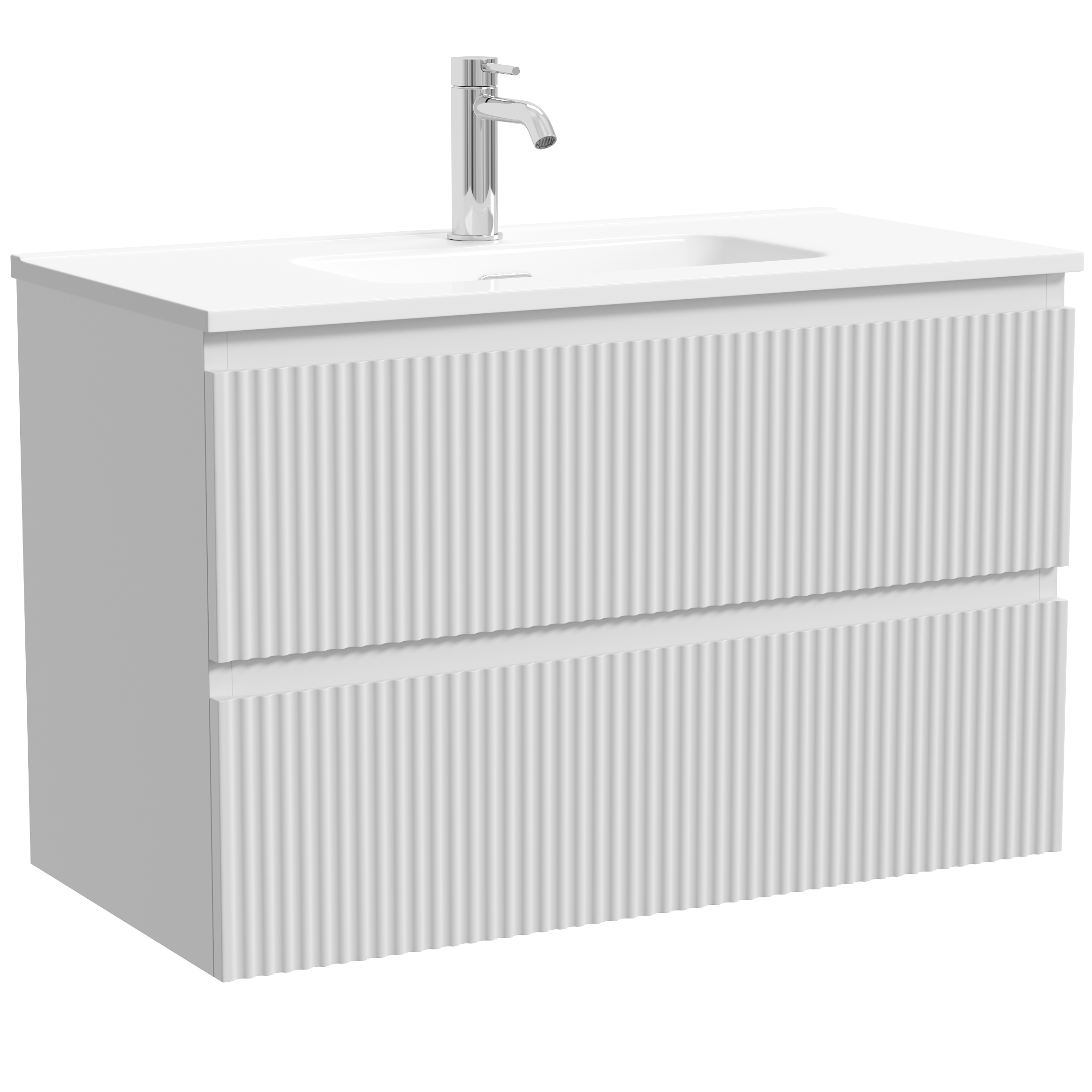 Тумба подвесная Sancos Snob R SNR80/39W 79х39х50 (белый матовый)