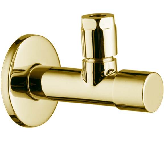 Угловой вентиль с фильтром и регулировкой, вывод, 3/8 Fima Carlo Frattini Complementi Bagno F204OR (золотой)