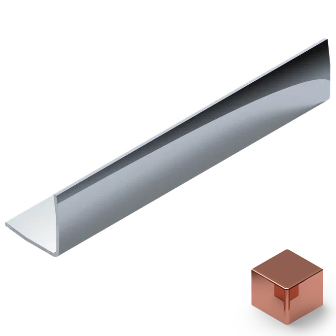 Угол 10x10 мм нержавеющая сталь Neexy PVS98-15 (нерж. сталь розовый зеркальный), 2.7 м.