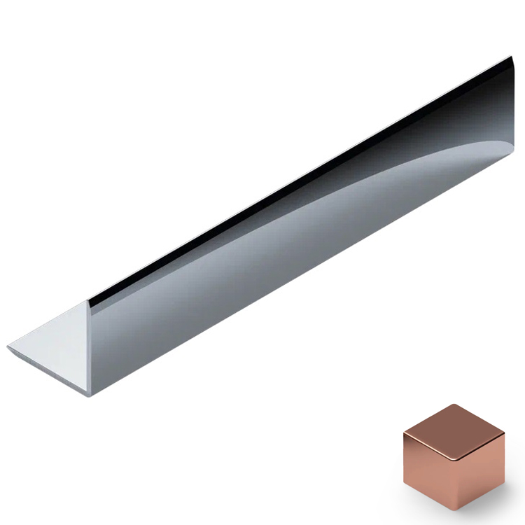 Угол 15x15 мм алюминий Neexy PV61-15 (розовый блестящий), 2.7 м.