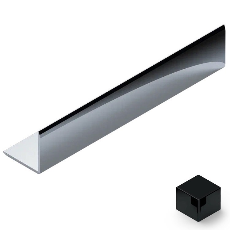 Угол 15x15 мм алюминий Neexy PV61-19 (черный блестящий), 2.7 м.