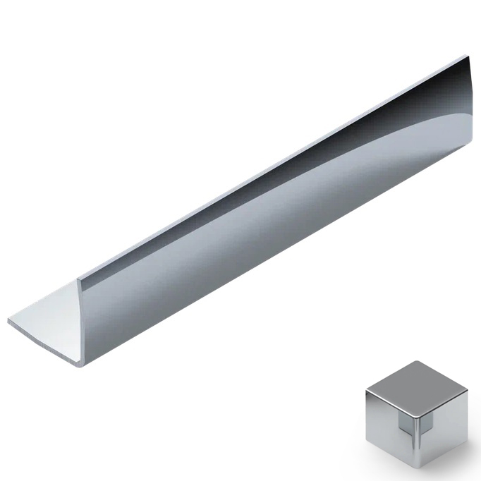 Угол 15x15 мм нержавеющая сталь Neexy PVS99-03 (нерж. сталь зеркальная), 2.7 м.