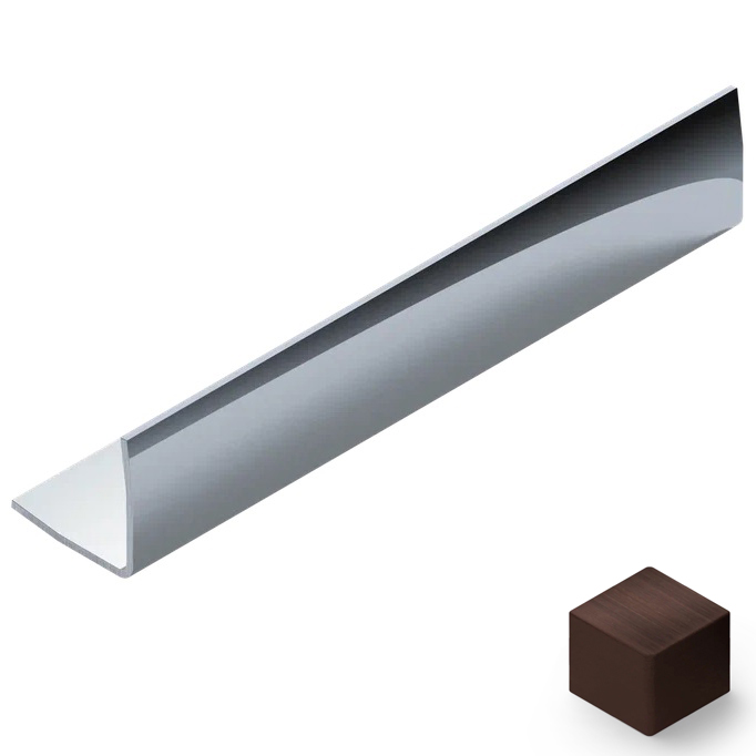 Нерж. сталь антик браш темный