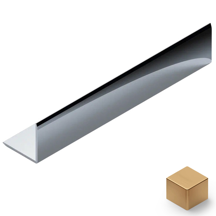 Угол 20x20 мм алюминий Neexy PV63-04 (золото матовое), 2.7 м.