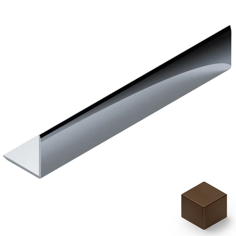 Угол 20x20 мм алюминий Neexy PV63-10 (коричневый матовый), 2.7 м.