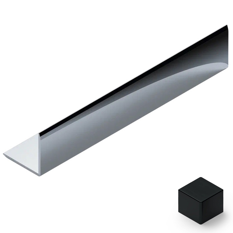 Угол 20x20 мм алюминий Neexy PV63-18 (черный матовый), 2.7 м.